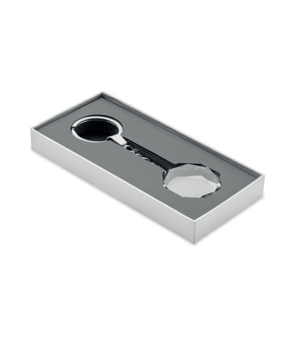 Okrugli privjesak za ključeve s nagradom od stakla