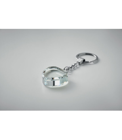 Privjesak za ključeve od stakla u obliku srca