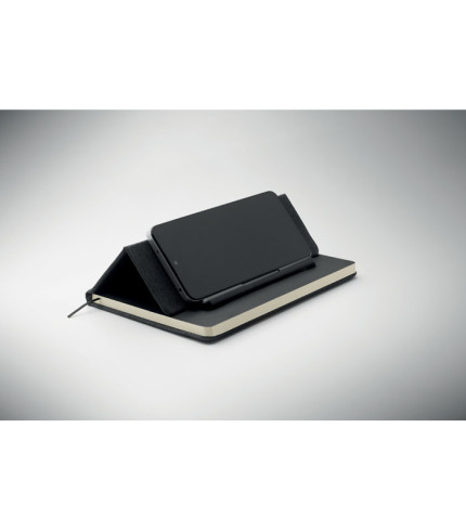 A5 notebook with phone holder