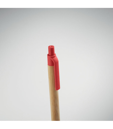 Kemijska olovka s gumbom od bambusa