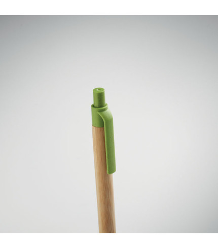 Kemijska olovka s gumbom od bambusa