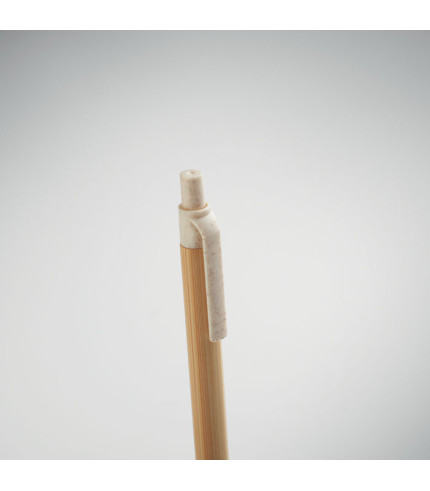 Kemijska olovka s gumbom od bambusa