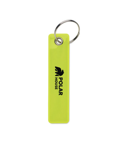 Reflective key ring in PVC