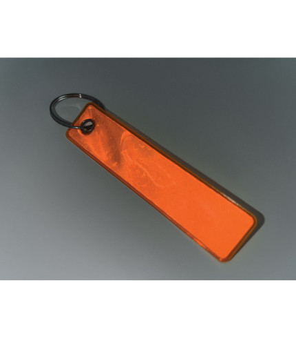 Reflective key ring in PVC