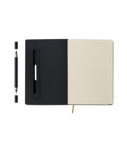 A5 notebook with phone holder