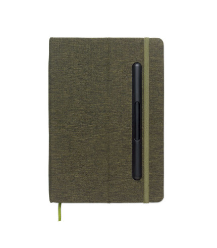 A5 notebook with phone holder