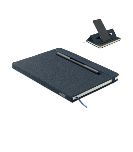 A5 notebook with phone holder