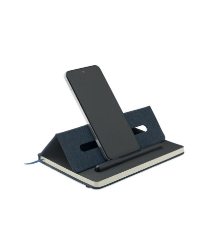A5 notebook with phone holder