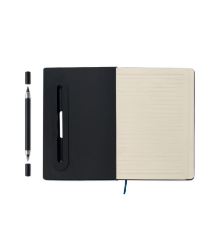 A5 notebook with phone holder