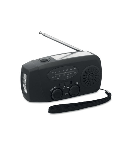 Portable radio with LED torch