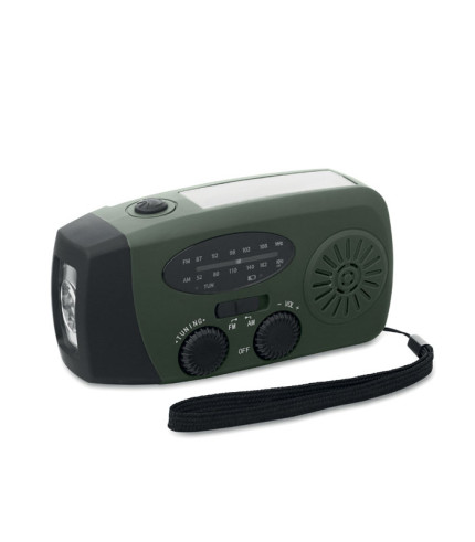 Portable radio with LED torch