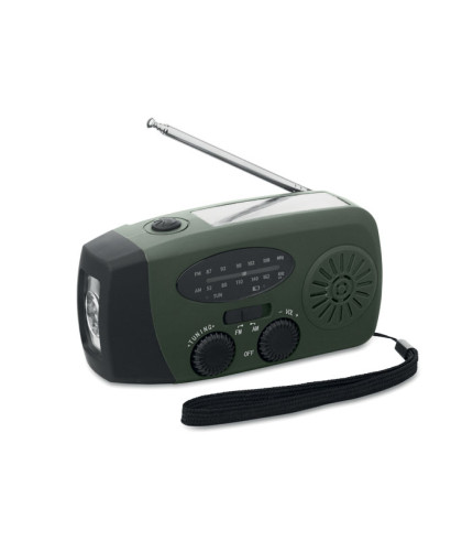 Portable radio with LED torch