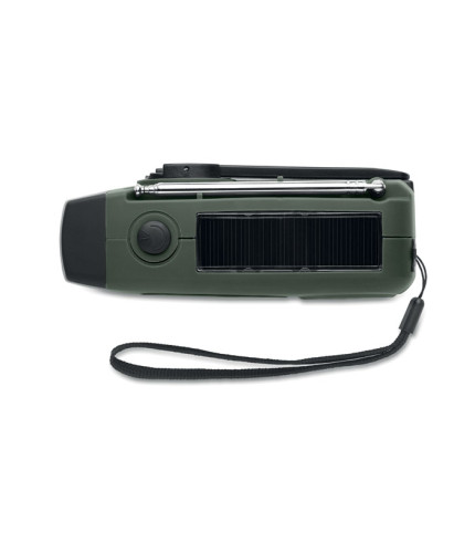 Portable radio with LED torch