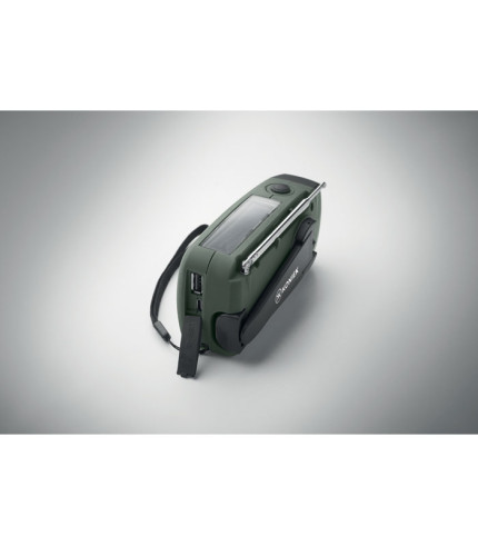 Portable radio with LED torch