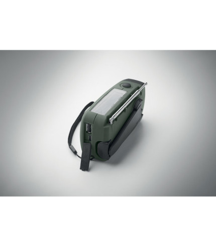 Portable radio with LED torch